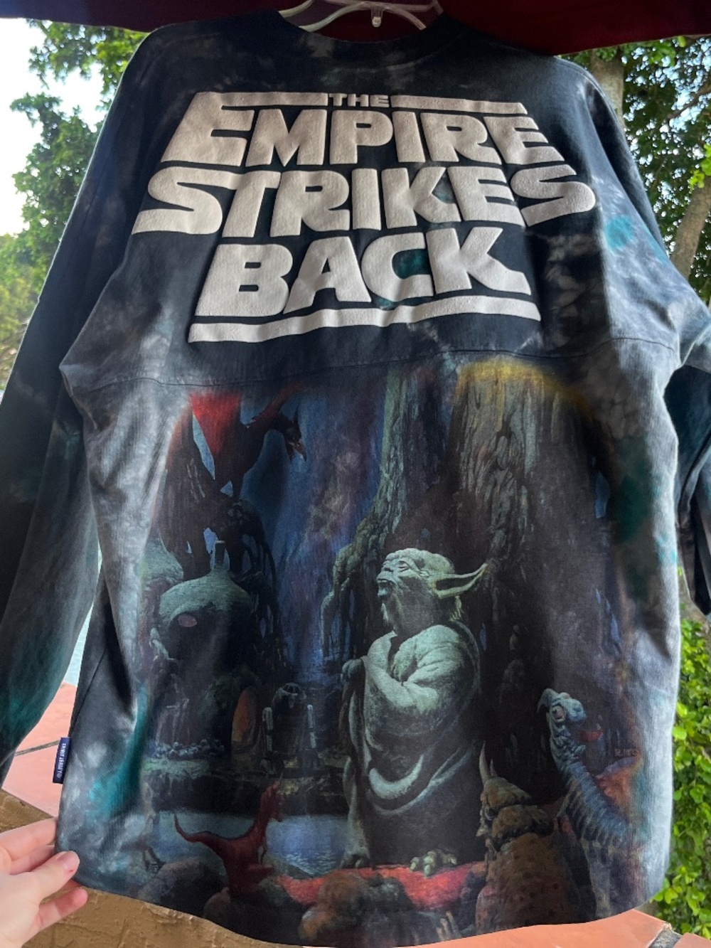 DISNEY STAR WARS THE EMPIRE STRIKES BACK ANNIVERSARY SPIRIT JERSEY SIZE S RARE